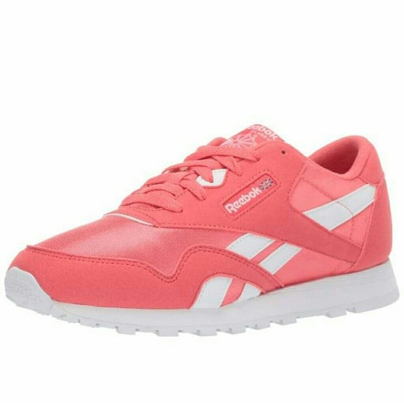 coral reebok classics